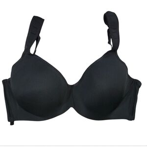 Laura Ashley Womens Sleepwear Black Bra Size 40D